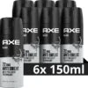 Axe Black Anti-transpirant Spray - 6 X 150 Ml - Voordeelverpakking