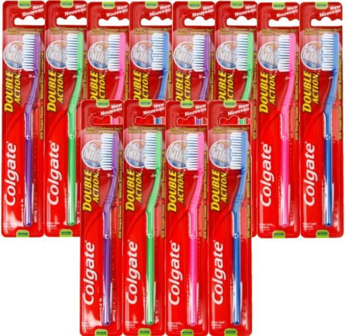 Colgate® 12x Colgate Double Action Tandenborstel 2 Colgate® 12x Colgate Double Action Tandenborstel - Afbeelding 2
