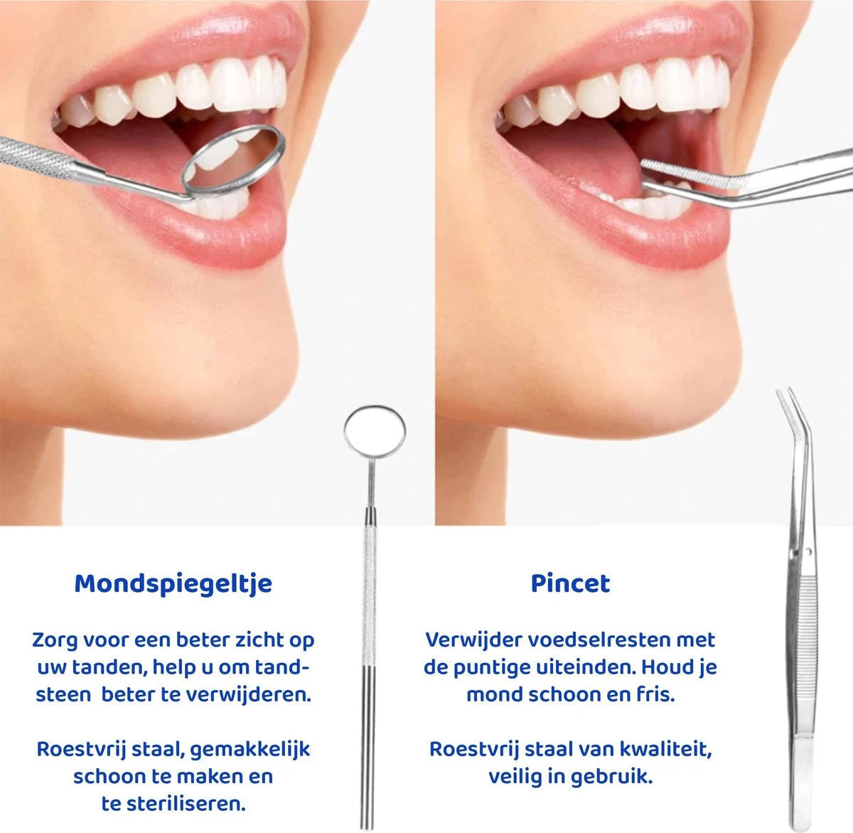 ExCorn Elektrische Tandsteen Verwijderaar - Inclusief 6-delig Tandartsset - 3 Standen - Elektrisch Tandplak Verwijderen - Tanden Polijsten 8 ExCorn Elektrische Tandsteen Verwijderaar - Inclusief 6-delig Tandartsset - 3 Standen - Elektrisch Tandplak Verwijderen - Tanden Polijsten - Afbeelding 8