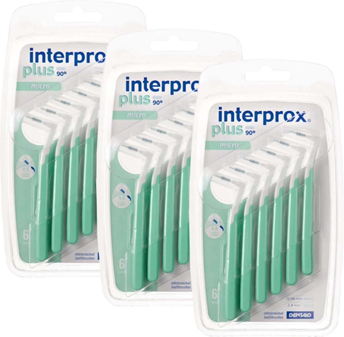 Interprox Plus Micro - 2.4 Mm - Groen 3 X 6 Stuks - Voordeelpakket 1 Interprox Plus Micro - 2.4 Mm - Groen 3 X 6 Stuks - Voordeelpakket