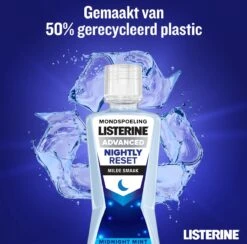 LISTERINE Nightly Reset Milde Smaak, Mondspoeling Met RAPID-FUSHION -technologie Voor Gebruik Tijdens De Nacht, Hermineraliseert Het Tandglazuur, 3 X 400 Ml -Verzorgings Producten Winkel 1200x1186 14