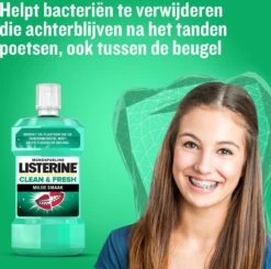 LISTERINE Clean & Fresh, Mondwater Met Essentiële Oliën En Fluoride, Zonder Alcohol, Bereikt De Plaatsen Die De Tandenborstel Mist – Zelfs Tussen De Beugel, 3 X 500 Ml -Verzorgings Producten Winkel 1200x1189 12
