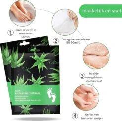 PureLuxure Voetmasker - Voetverzorging - Eeltsokken - Eelt Verwijderaar - Voetenmasker - Peel Off Masker - 1 Paar (2 Stuks) -Verzorgings Producten Winkel 1200x1189