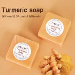 LIYALAN | Turmeric Soap | Kurkuma Zeep | 100% Natuurlijk | Gezichtsreiniging | Lichaamsreiniging | Body Wash | Handzeep | Douchezeep -Verzorgings Producten Winkel 1200x1190 4
