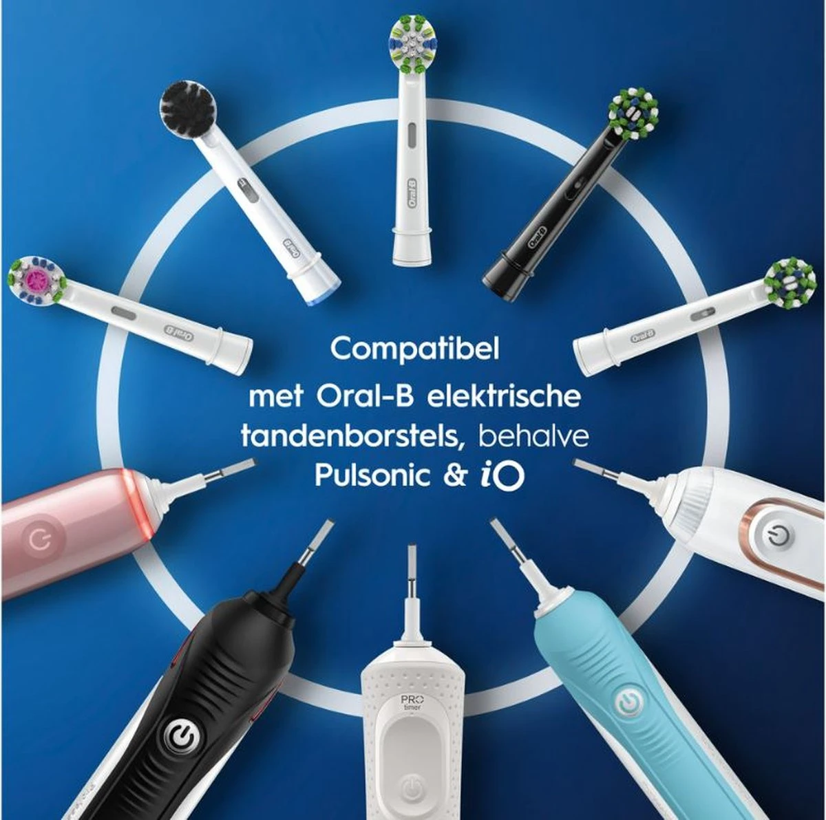 Oral B Oral-B Pure Clean Opzetborstel - 8 Stuks 2 Oral B Oral-B Pure Clean Opzetborstel - 8 Stuks - Afbeelding 2