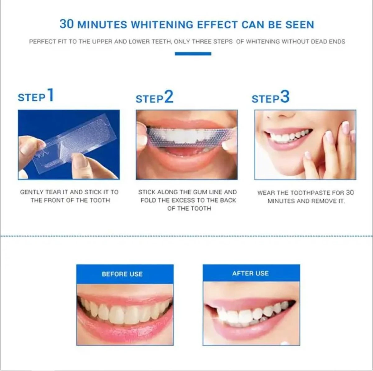 Merkloos Whitening Strips | Tanden Bleken | Whitening Strips | Tandenbleekset | Tandenblekers | Tanden Bleekstrips | Teeth Whitening | Whitening Strips | Teeth Whitening Strips | Crest Whitestrips | 2 Merkloos Whitening Strips | Tanden Bleken | Whitening Strips | Tandenbleekset | Tandenblekers | Tanden Bleekstrips | Teeth Whitening | Whitening Strips | Teeth Whitening Strips | Crest Whitestrips | - Afbeelding 2