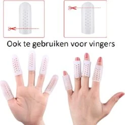 Teenbeschermer - Teenbeschermers Siliconen - Teenbeschermer Kleine Teen - Teenbeschermer Grote Teen - Teenkap - Teenspreider - Er Worden 3 Paar Geleverd - S,M,L - Wit -Verzorgings Producten Winkel 1200x1196