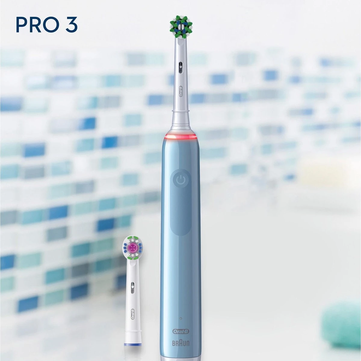 Oral B Oral-B PRO 3 3700 Elektrische Tandenborstel Blauw 3 Oral B Oral-B PRO 3 3700 Elektrische Tandenborstel Blauw - Afbeelding 3