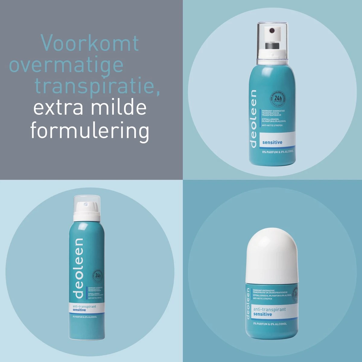 Deoleen Anti-transpirant - Pompspray Sensitive - Deodorant - 75 Ml 10 Deoleen Anti-transpirant - Pompspray Sensitive - Deodorant - 75 Ml - Afbeelding 10