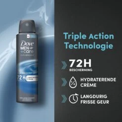 Dove Men+Care Advanced Clean Comfort Anti-Transpirant Deodorant Spray - 6 X 150 Ml - Voordeelverpakking -Verzorgings Producten Winkel 1200x1200 1289