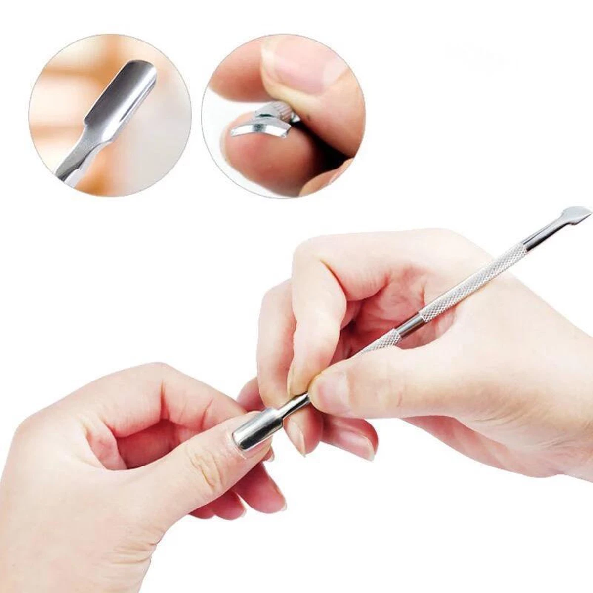 BenjaBeauty Bokkepootje Nagels - Schraper - Cuticle Pusher - Bokkenpootje Nagels - Cuticle Remover - Pedicure - Manicure 7 BenjaBeauty Bokkepootje Nagels - Schraper - Cuticle Pusher - Bokkenpootje Nagels - Cuticle Remover - Pedicure - Manicure - Afbeelding 7
