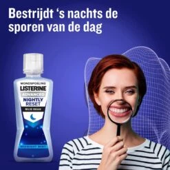 LISTERINE Nightly Reset Milde Smaak, Mondspoeling Met RAPID-FUSHION -technologie Voor Gebruik Tijdens De Nacht, Hermineraliseert Het Tandglazuur, 3 X 400 Ml -Verzorgings Producten Winkel 1200x1200 1526