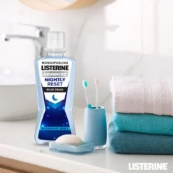 LISTERINE Nightly Reset Milde Smaak, Mondspoeling Met RAPID-FUSHION -technologie Voor Gebruik Tijdens De Nacht, Hermineraliseert Het Tandglazuur, 3 X 400 Ml -Verzorgings Producten Winkel 1200x1200 1529