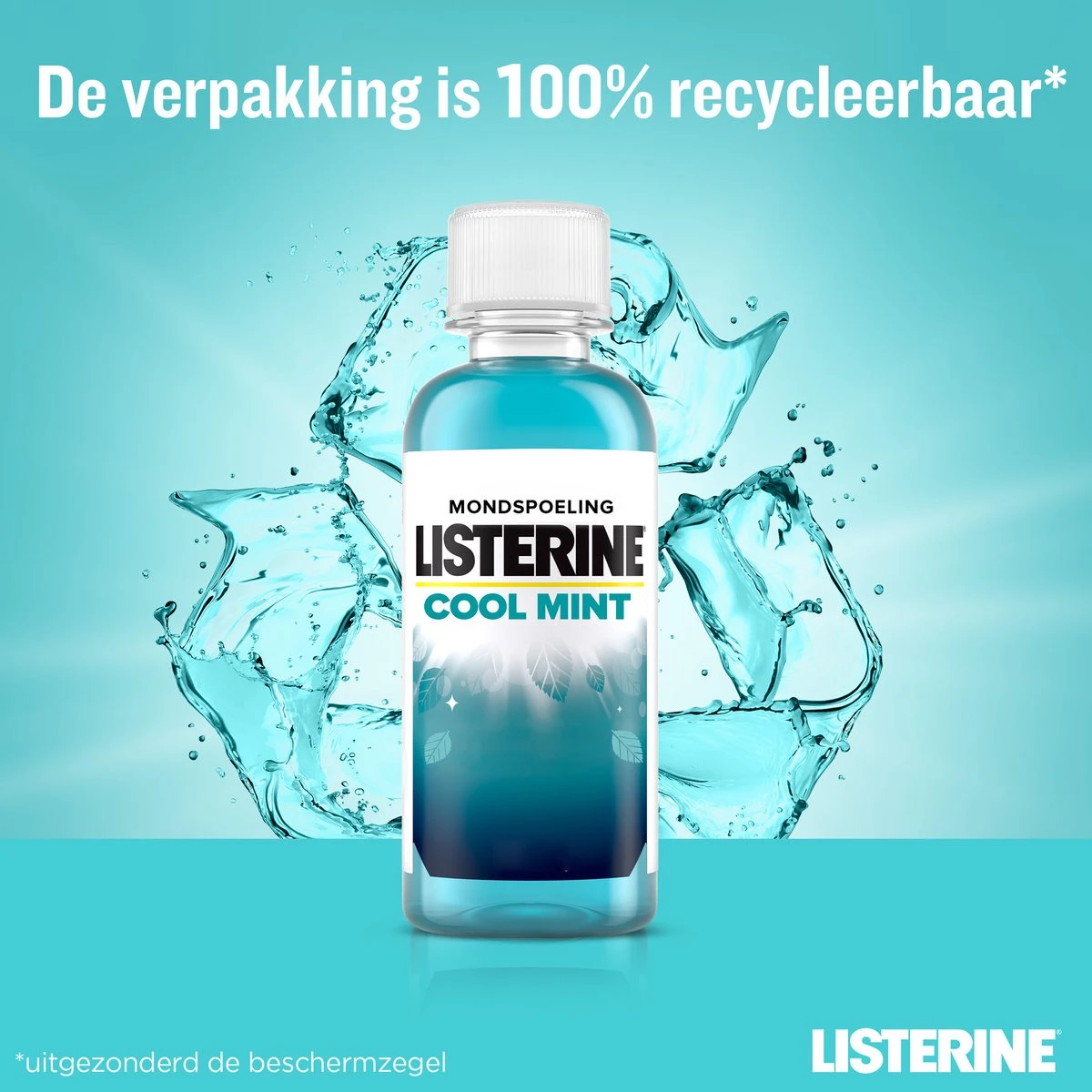 Listerine Cool Mint Mondwater, Mondspoeling Met Intens Frisse Muntsmaak, Bestrijdt Schadelijke Bacteriën Voor Gezond Tandvlees, 8 X 95 Ml 7 Listerine Cool Mint Mondwater, Mondspoeling Met Intens Frisse Muntsmaak, Bestrijdt Schadelijke Bacteriën Voor Gezond Tandvlees, 8 X 95 Ml - Afbeelding 7