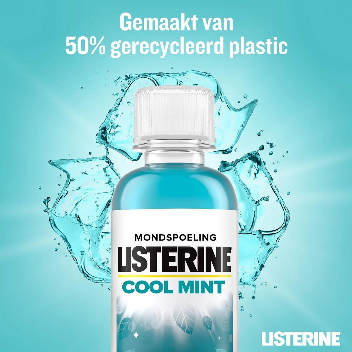 Listerine Cool Mint Mondwater, Mondspoeling Met Intens Frisse Muntsmaak, Bestrijdt Schadelijke Bacteriën Voor Gezond Tandvlees, 8 X 95 Ml 8 Listerine Cool Mint Mondwater, Mondspoeling Met Intens Frisse Muntsmaak, Bestrijdt Schadelijke Bacteriën Voor Gezond Tandvlees, 8 X 95 Ml - Afbeelding 8