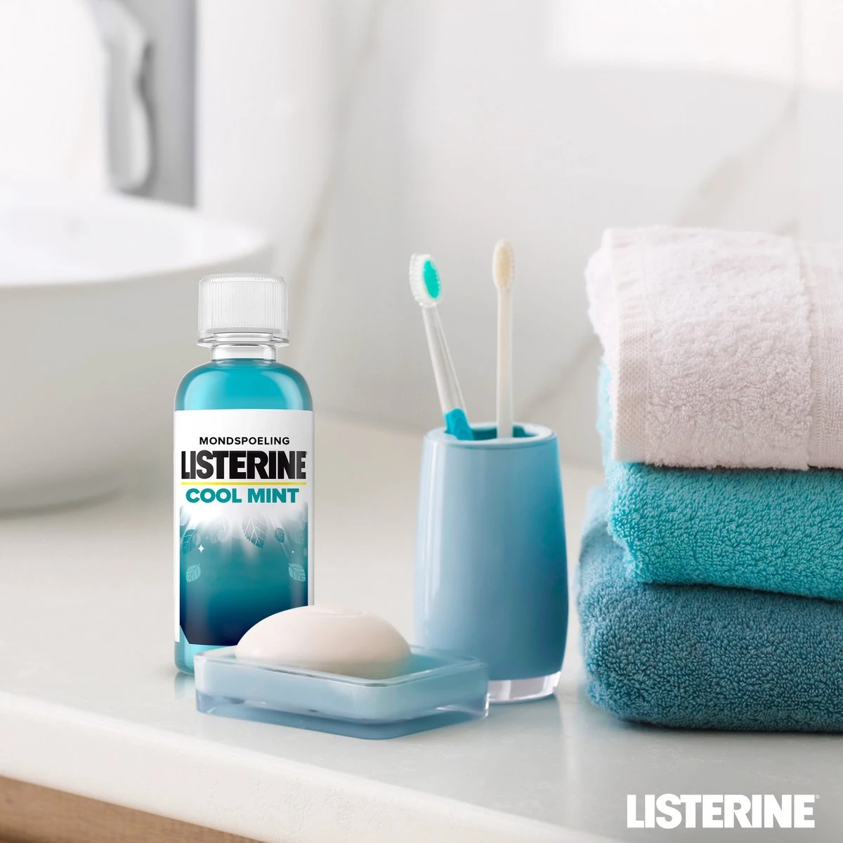 Listerine Cool Mint Mondwater, Mondspoeling Met Intens Frisse Muntsmaak, Bestrijdt Schadelijke Bacteriën Voor Gezond Tandvlees, 8 X 95 Ml 10 Listerine Cool Mint Mondwater, Mondspoeling Met Intens Frisse Muntsmaak, Bestrijdt Schadelijke Bacteriën Voor Gezond Tandvlees, 8 X 95 Ml - Afbeelding 10