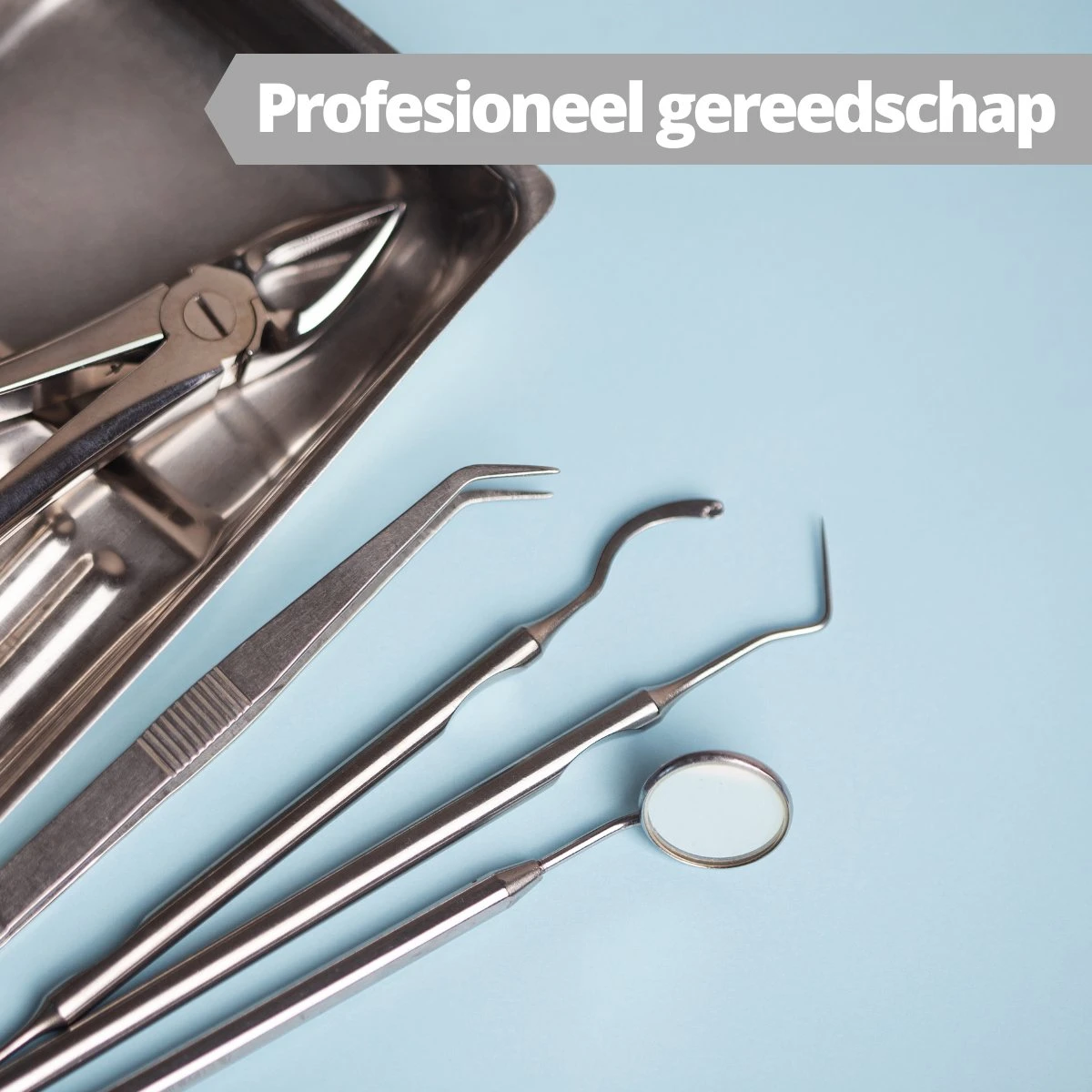 AdroitGoods 7 Delige RVS Tandarts Setje - Incl Haakje En Spiegel - Tandenstokers - Tandplak - Gebit Verzorging Setje 5 AdroitGoods 7 Delige RVS Tandarts Setje - Incl Haakje En Spiegel - Tandenstokers - Tandplak - Gebit Verzorging Setje - Afbeelding 5
