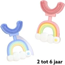 Medies - 360° U-vormige Kindertandenborstel Regenboog Roze | Baby Tandenborstel | Kindertandenborstel | Peuter Tandenborstel | U-vorm - Siliconen - Bpa Free - 2 Tot 7 Jaar -Verzorgings Producten Winkel 1200x1200 1730
