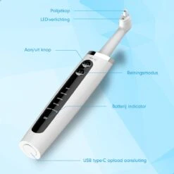 DEN-T® PRO P350 Elektrische Tandenpolijster - Wit - 5 Standen - 5 Opzetstukken - Polijstmachine - Polijstset - Tanden Polijsten - 15 DEN-T® PRO P350 Elektrische Tandenpolijster - Wit - 5 Standen - 5 Opzetstukken - Polijstmachine - Polijstset - Tanden Polijsten - -Verzorgings Producten Winkel 1200x1200 1745