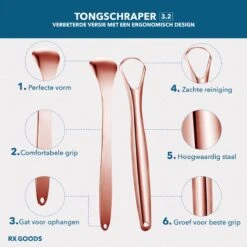 RX Goods Rosé Gouden Tongschraper Voor Mondverzorging – 4 Stuks – Duurzaam & Herbruikbaar -Verzorgings Producten Winkel 1200x1200 1855