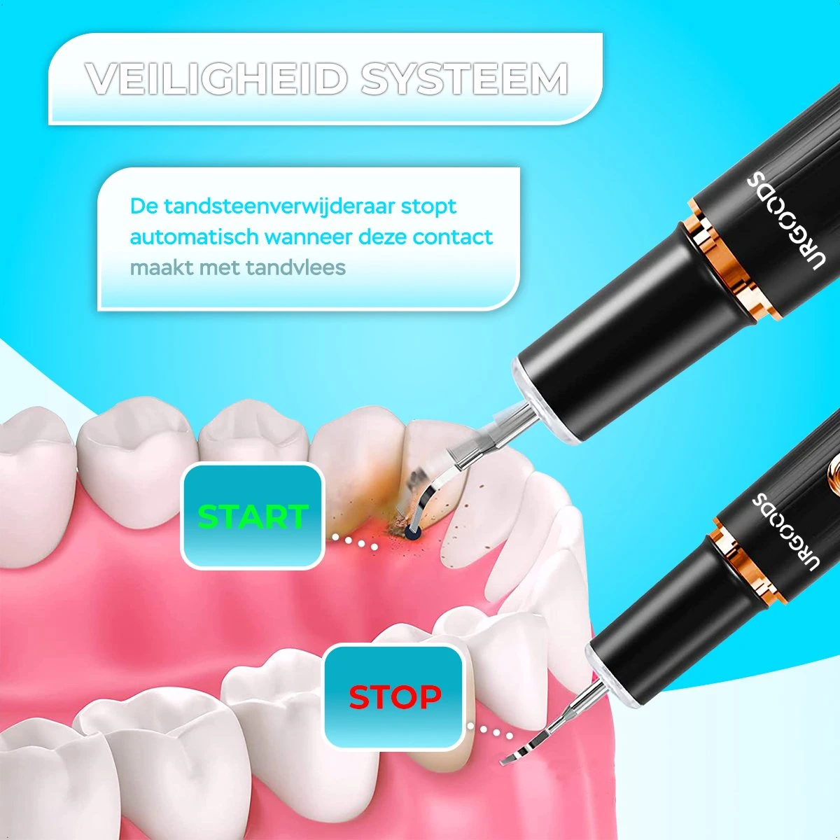 Tandsteen Verwijderaar Set - Elektrisch - Sonisch - Draadloos - Tandplak Verwijderen - Wit 6 Tandsteen Verwijderaar Set - Elektrisch - Sonisch - Draadloos - Tandplak Verwijderen - Wit - Afbeelding 6