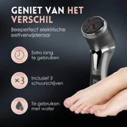 Beeperfect® Elektrische Eeltverwijderaar Met Stofzuigsysteem - Voetvijl - Eeltvijl - IPX7 Waterdicht - Gratis Pedicure Set - Zwart -Verzorgings Producten Winkel 1200x1200 232