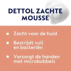 Dettol - Handzeep - Zachte Mousse - Antibacterieel - Roos & Kersenbloesem - 6 X 250 Ml 13 Dettol - Handzeep - Zachte Mousse - Antibacterieel - Roos & Kersenbloesem - 6 X 250 Ml -Verzorgings Producten Winkel 1200x1200 286