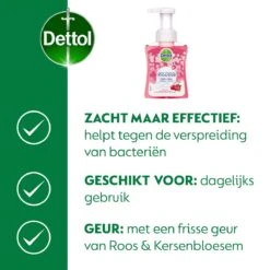 Dettol - Handzeep - Zachte Mousse - Antibacterieel - Roos & Kersenbloesem - 6 X 250 Ml 14 Dettol - Handzeep - Zachte Mousse - Antibacterieel - Roos & Kersenbloesem - 6 X 250 Ml -Verzorgings Producten Winkel 1200x1200 287