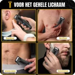 BAØRD Baardtrimmer Voor Mannen – Waterdicht – Draadloze Tondeuse - Trimmer Voor Baard & Lichaam – Scheerapparaat – Bodygroomer - Haartrimmer – Baardverzorging – Barber – Oplaadbaar - Zwart -Verzorgings Producten Winkel 1200x1200 442