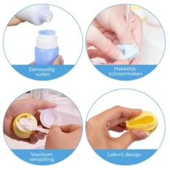 TRVLMORE Reisflesjes Met Etui - Navulbaar - Transparant - 6 Stuks -Verzorgings Producten Winkel 1200x1200 834