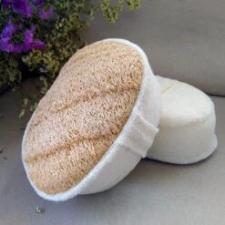 Merkloos Luxe Katoen En Loofah Naturel Douche Spons - Scrub - Massage - 100% Duurzaam - Badspons - Eco -Verzorgings Producten Winkel 1200x1200 874