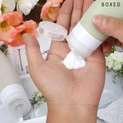 Boxed Reisflesjes Met Etui - Reisset - Verschillende Maten - Siliconen Navulbare Reisflacons - Reis Toilettas - Vliegtuig Handbagage -Verzorgings Producten Winkel 1200x1200 886