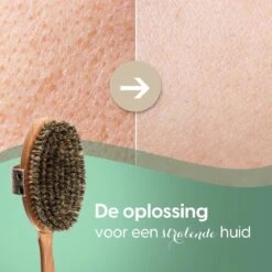 100% Natuurlijke Lichaamsborstel Met Lange Afneembare Steel - Rugborstel Badborstel Doucheborstel - Dry Brushing Huidborstel - Droogborstel - Douche -Verzorgings Producten Winkel 1200x1200 890