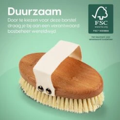 100% Vegan Lichaamsborstel - 0% Plastic - Dry Brushing Badborstel/Droogborstel/Doucheborstel/Huidborstel - Beukenhout -Verzorgings Producten Winkel 1200x1200 923
