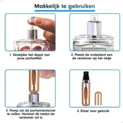 Merkloos Mini Parfum Flesje - Goud - Lipstick Formaat - Navulbare Parfum Verstuiver -Verzorgings Producten Winkel 1200x1200 942