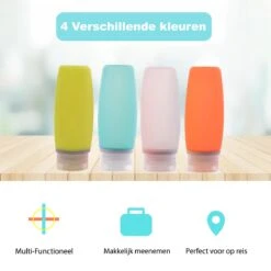 STARMAN Reisflesjes Set - Siliconen - Reisflacons - Handbagage - 100ml - 4 Stuks -Verzorgings Producten Winkel 1200x1200 950