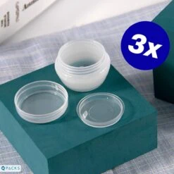 Qpacks - 8-delige Reisflesjes Set Transparant - Vliegtuig Handbagage - Navulbare Reis 100ML Flacons - Incl. Potjes & Etui -Travel - Reisaccessoires -Verzorgings Producten Winkel 1200x1200 953