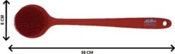 Blubs® – Badborstel – Dry Brush – Rug Scrubber – Lichaamsborstel – Rugborstel Douche Met Steel – Huidborstel – Rugborstel Kunststof – Badborstel Met Steel – Doucheborstel Met Steel – Siliconen Borstel – Droogborstel – Massage – Rood -Verzorgings Producten Winkel 1200x371