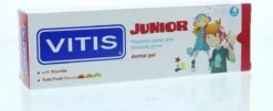 Vitis Junior - 6+ Jaar Tandpasta/gel - Tutti Frutti -Verzorgings Producten Winkel 1200x490