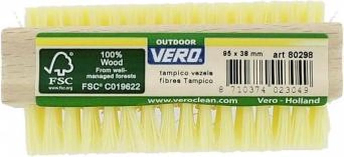 Vero Nagelborstel Dubbel - FSC Hout 5 Vero Nagelborstel Dubbel - FSC Hout - Afbeelding 5