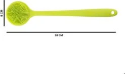 Blubs® – Badborstel – Dry Brush – Rug Scrubber – Lichaamsborstel – Rugborstel Douche Met Steel – Huidborstel – Rugborstel Kunststof – Badborstel Met Steel – Doucheborstel Met Steel – Siliconen Borstel – Droogborstel – Massage – Groen -Verzorgings Producten Winkel 1200x709