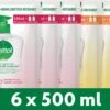 Dettol - 3L Handzeep Navulling - Antibacterieel - Jasmijn 3x500ml - Citrus 3x500ml - Voordeelverpakking