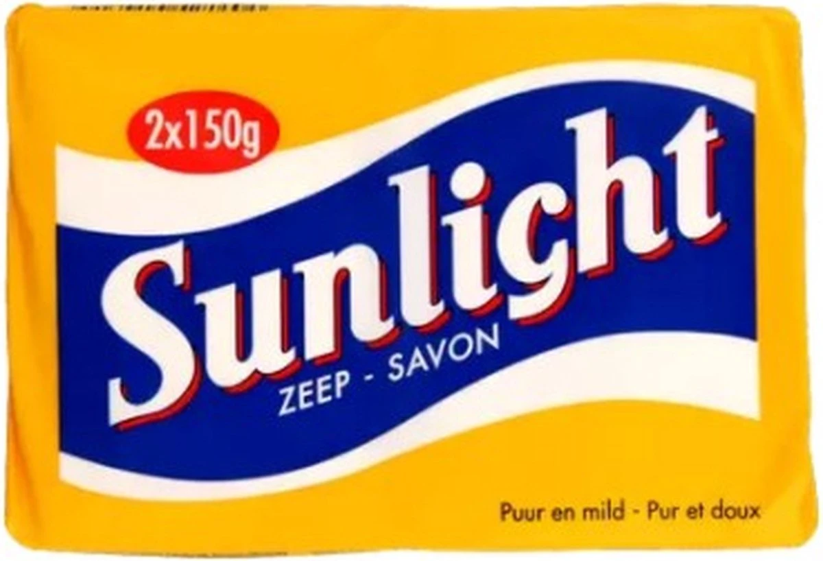 SUNLIGHT Zeep Huishoudzeep 2 X 150 G 2 SUNLIGHT Zeep Huishoudzeep 2 X 150 G - Afbeelding 2