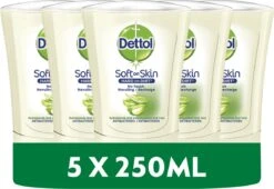 Dettol - Handzeep - No Touch Navulling - Antibacterieel - Aloe Vera - 250 Ml X5 -Verzorgings Producten Winkel 1200x824