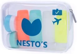 Nesto's® Reisflesjes - Inclusief Toilettas - Siliconen - Reisflacons - Handbagage - 100ml - 6 Stuks -Verzorgings Producten Winkel 1200x840 1