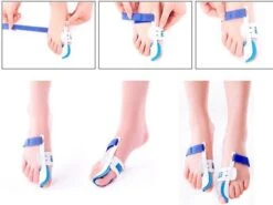 Hallux Valgus Statische Nachtspalk - Rechts + Links - Foot Pijnbestrijding - Teen Separator - Duim Corrector - Blauw / Wit -Verzorgings Producten Winkel 1200x899 5