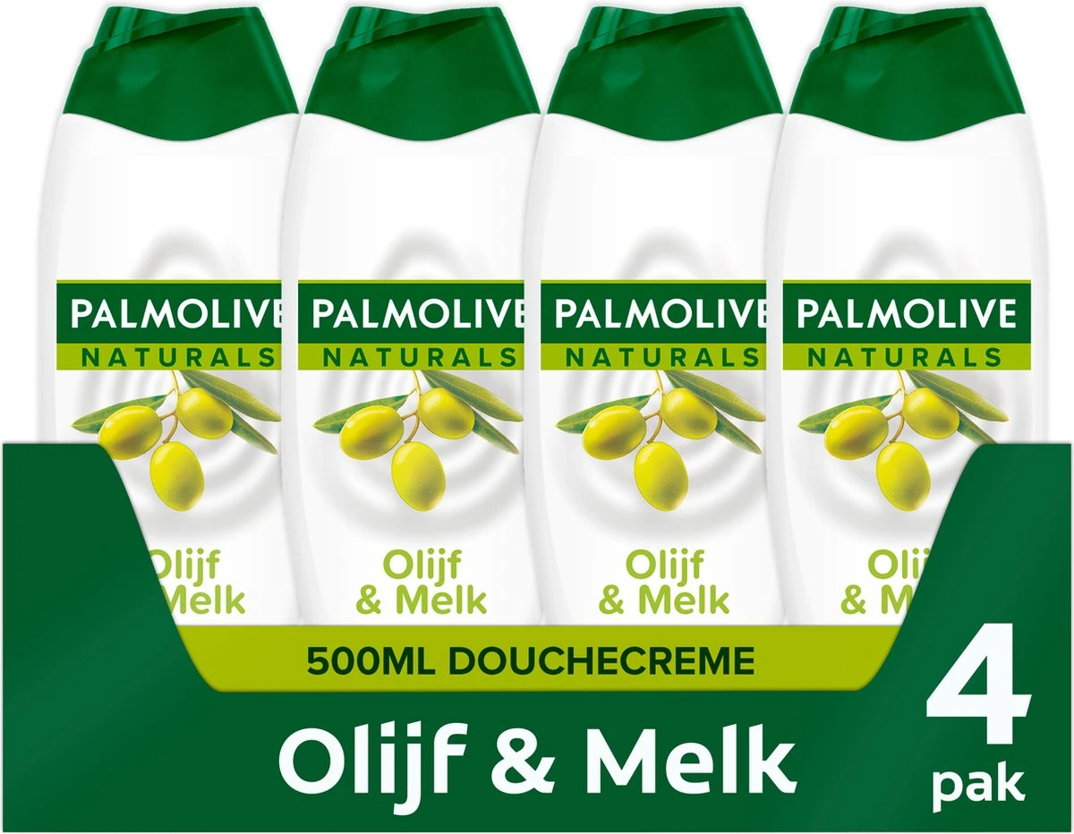 Palmolive® Palmolive Naturals Olijf Douchegel - 4 X 500ml - Douchegel Voordeelverpakking 1 Palmolive® Palmolive Naturals Olijf Douchegel - 4 X 500ml - Douchegel Voordeelverpakking