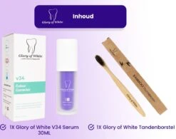 Glory Of White V34 Serum - Kleurcorrector - Witte Tanden - Tandpasta - Tanden Reinigen - Teeth Whitening - 30ML -Verzorgings Producten Winkel 1200x948