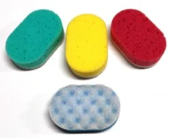 Martini Massagespons - Voordeelset 3 Stuks - 3 Verschillende Kleuren - Afmeting: 14 Cm X 9 Cm X 4.5 Cm.