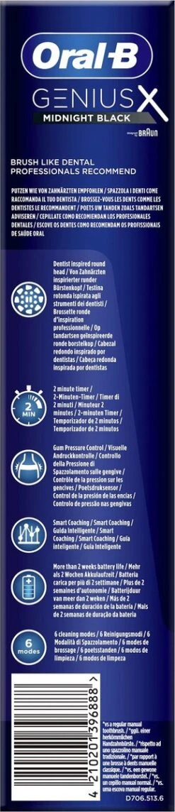 Oral B Oral-B Genius X - Special Editie - Zwart - Elektrische Tandenborstel - 1 Handvat En 1 Opzetborstel 14 Oral B Oral-B Genius X - Special Editie - Zwart - Elektrische Tandenborstel - 1 Handvat En 1 Opzetborstel -Verzorgings Producten Winkel 259x1200 2